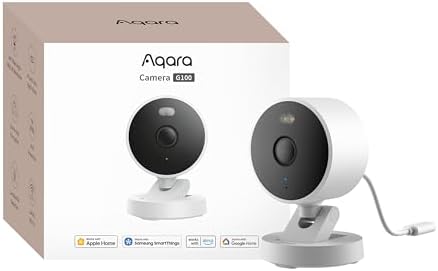 Aqara 2K Indoor/Outdoor Security Camera G100, HomeKit Secure Video, White