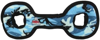 TUFFY® : TugOWar Dog Toy: Ultra Durable Plush Toy with Multiple Layers & Reinforced Seams, Washable and Floats, Original Construction