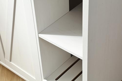 FOREST GRAVITY Extra Large Litter Box Cabinet for Self-Cleaning Litter Box