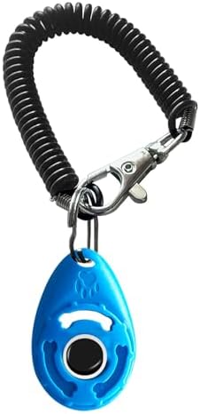 MODUS Pet Training Clicker for Dogs - Clicker with Adjustable Wrist Strap - Positive Reinforcement Clicker for Dogs, Cats, Puppies(Blue)