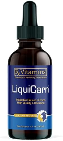 Rx Vitamins LiquiCarn - Pure L-Carnitine for Dogs and Cats - 4oz