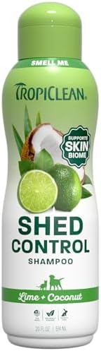 TropiClean Deshedding Dog Shampoo, Lime & Coconut Scent, 20oz.