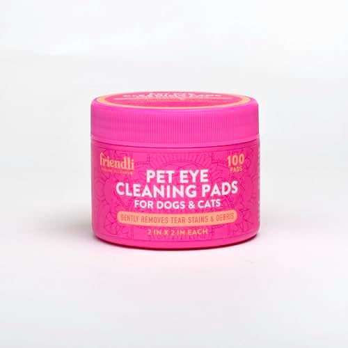 Eye Wipes for Dogs & Cats, 100ct – Tear Stain & Eye Area Cleansing Pads