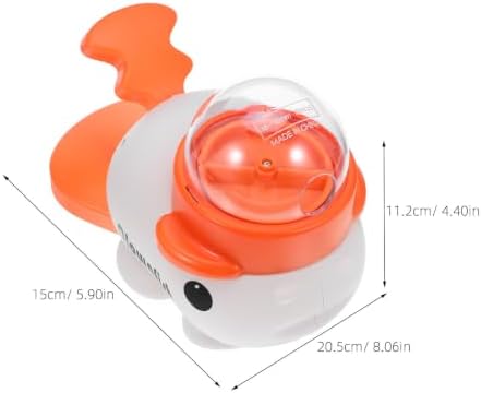 Interactive Pet Treat Dispenser Dog Whale Shaped Slow Feeder for Training with Press and Rotate Design Portable and Convenient for Home Use