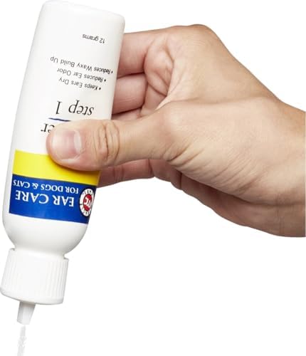 Dog and Cat Healthy Ear Care Cleaner R-7 Helps Remove Hair, Odors and Wax Choose Step 1, 2 or Set (12 gram Step 1 Powder)