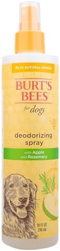 BURT'S BEES FOR PETS Deodorizing Dog Spray, Apple & Rosemary, 10 Fl Oz