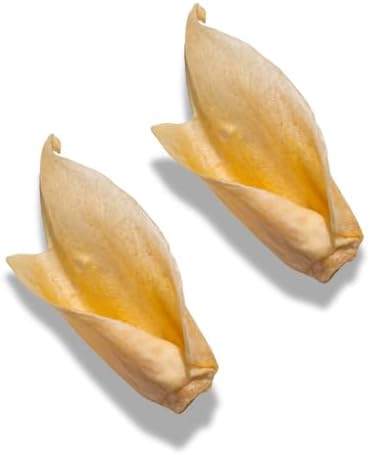 White Cow Ear Dog Chews, Natural, Low-Fat, Stain-Free, 15 Count