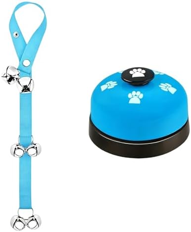 Dog Cats Training Doorbell with Sturdy Nylons Rope and ABS Bells Pet Doorbell Rope for Toilet Alerts and Commands Durability Pet Training