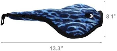 TUFFY® : 2 Pack Stingray Dog Toy: Ultra Durable Plush Toy with Multiple Layers & Reinforced Seams, Washable and Floats, Original Construction