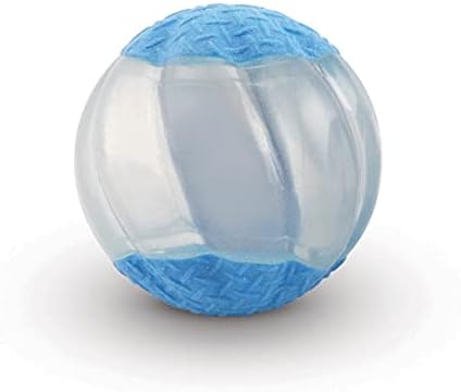 ZEUS Duo Balls with Glow in The Dark & Squeaker Interactive Dog Toys, Small