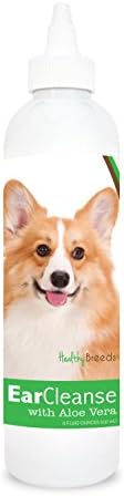 Healthy Breeds Pembroke Welsh Corgi Ear Cleanse with Aloe Vera Cucumber Melon 8 oz