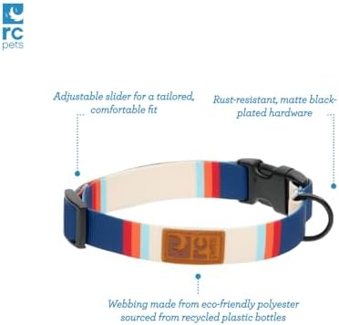 RC Pets Eco Clip Collar | Adjustable, Durable, Earth-Friendly | Small, 3/4-Inch, Sapphire Haze