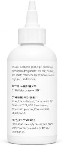 Ear Flush for Dogs, Cats and Horses, 0.15% Ketoconazole