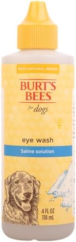 Burts Bees for Pets Dog Eye Wash with Saline Solution, 4 Fl Oz