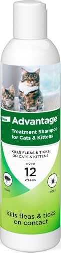 Advantage Cat Flea & Tick Shampoo for Kittens & Adult Cats | Kills Fleas & Ticks | 8 oz.