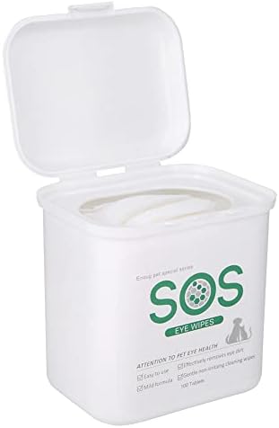 Zopsc 100pcs Pet Eye Wipes for Dogs and Cats, Tear Remover