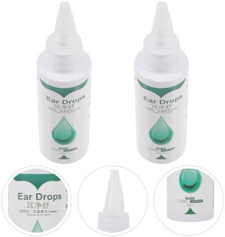 GALPADA 2 Bottles Dog and Cat Ear Cleaner Drops 60ml Mild Formula to Eliminate Odor and Clean Earwax Effective Pet Ears Cleaner for Dogs and Cats