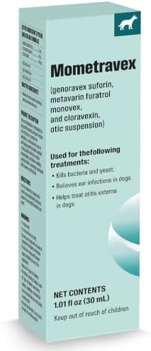 Dog Ear Infection Relief for Dogs, Helps Soothe Itching, Redness & Irritation, Supports Dogs with Otitis Externa & Yeast-Related Ear Discomfort, Promotes Healthy Ear Condition, 1.01 fl oz (30 mL)