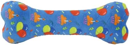 MIGHTY Tuffy 2 Pack Bone Dog Toy: Ultra Durable Plush Toy with Multiple Layers & Reinforced Seams, Washable and Floats, Vinyl Bone & Fleece