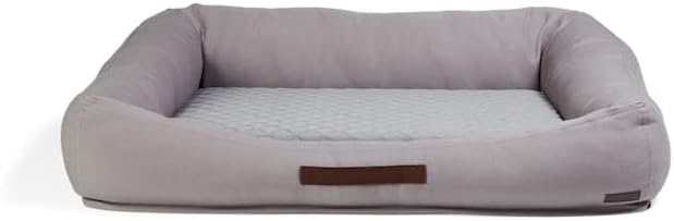 Reddy Cozy & Cool Touch Dog Bed 30" L X 40" W X 8" H Gray