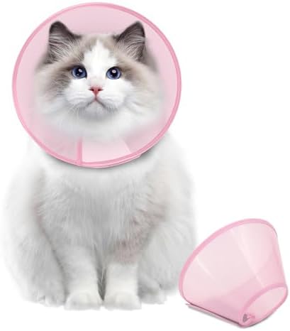 Supet Dog Cone Collar Adjustable After Surgery, Comfortable Pet Recovery Collar & Cone for Large Medium Small Dogs, Elizabethan Dog Neck Collar Plastic Practical