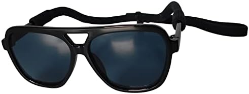 G010 Dog Pet Costume Prop Aviator Sunglasses Medium Breeds 18-40 lbs (2 Pack Aviator Black+Turbo Black)