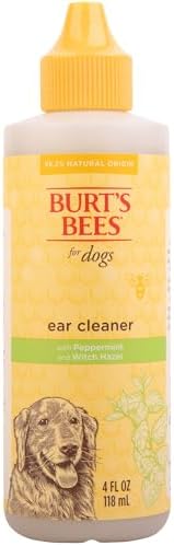 BURT'S BEES FOR PETS Dog Ear Cleaner, Peppermint & Witch Hazel, 4 Fl Oz
