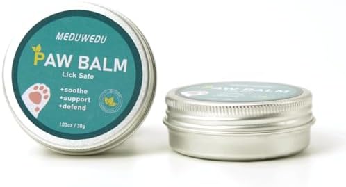 MEDUWEDU Eyes Wipes 120 Counts + [2-Pack] Dog Paw Balm 30g | Pet Grooming Bundle for Dogs & Cats | Tear Stain Prevention & Paw Protection