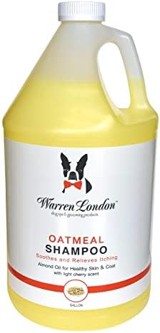 Warren London Oatmeal Dog Shampoo - Fast Itch Relief for Dry, Sensitive, & Irritated Skin - Infused with Vitamins & Neem Oil - Made in USA - 1 Gallon