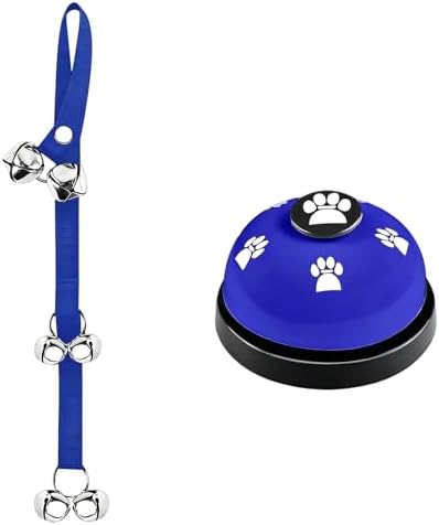 Dog Cats Training Doorbell with Sturdy Nylons Rope and ABS Bells Pet Doorbell Rope for Toilet Alerts and Commands Durability Pet Training