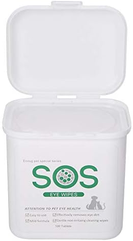 Grooming Wipes Pet Wipes for Dogs & Cats, 100pcs Polyester Pet Eye Wet Wipes Cat Dog Tear Stain Remover Gentle Cleaning Towels