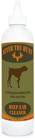 After The Hunt Dog Deep Ear Cleaner for Wax Buildup Dirt Infections Ear Odor and Itching or Scratching Sweet Pea Vanilla - 8 oz