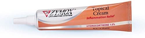 Zymox Veterinarian Strength Topical Cream with 1% Hydrocortisone for Dogs and Cats, 1oz