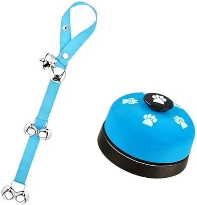 Dog Cats Training Doorbell with Sturdy Nylons Rope and ABS Bells Pet Doorbell Rope for Toilet Alerts and Commands Durability Pet Training