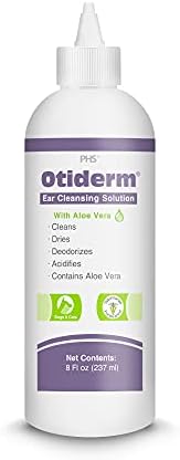 Ear Cleansing Solution with Aloe Vera for Dogs & Cats, Anti-Irritant Formula with Neutral pH and Aloe Vera, Deodorize & Gently Clean - 8 fl oz