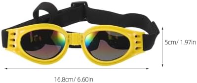 Dog Sunglasses Adjustable Plastic Frame 3pcs with UV Protection for Medium Breeds and Comfortable Fit Goggles for Dogs Suitable for Outdoor Walks and Beach Outings