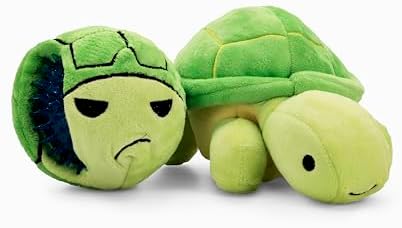 Flourish Pets 3 in 1 Multi-Layer Chew Toy for Active Dogs | Non-Toxic BPA Free Double Stitched Soft Fabric Exterior Dog Toys | Long-Lasting Dog Plush Toys – Small Turtle 7.5"
