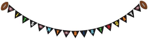NFL SAN Francisco 49ERS Dog Birthday Party Set 10pcs with 1 Football Bandana Large/X-Large, 1 Crown Hat, 1 Banner, 1 Birthday Cake Toy & 6 B-Day Balloons, Dog Birthday Set, Costume, Fun Doggie Pawty