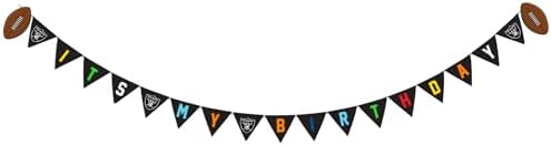 NFL LAS Vegas Raiders Dog Birthday Party Set 9pcs with 1 Football Bandana Small/Medium, 1 Banner, 1 Birthday Cake Toy & 6 B-Day Balloons, Dog Birthday Set, Costume, Fun Doggie Pawty Accesories