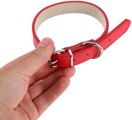 ibasenice 4pcs Pu Leather Dog Collar for Small Dogs and Puppies with Breathable Design and Metal Buckle, Adjustable Neck Collar for Training Sessions and Parties, Versatile Compatibility