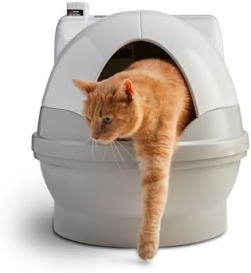 CatGenie A.I. Self-Cleaning Cat Litter Box with App Control, Automatic Self Washing, Flushing and Drying System, Reusable Washable Granules, No Scooping or Litter Replacement