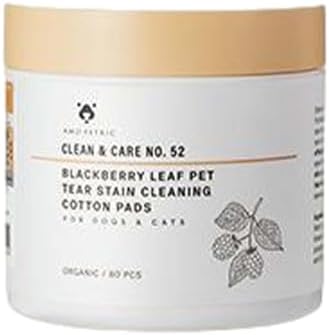 Tear Stain Remover Wipes for Dogs, with Natural BlackBerry Leaf Extract, Gentle Dog Eye Cleanser Wipes for Tear Stain Removal & Prevention, Daily Pet Grooming