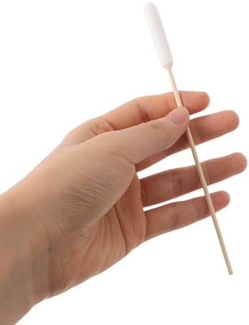 Pet Ear Cleaner Cotton Swabs with Large Absorbent Cotton Head 100pcs and Wooden Handle Gentle Ear Cleaning Tool for Dogs and Cats for Pet Health and Daily Grooming