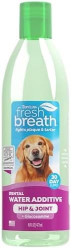 TropiClean Fresh Breath Water Additive for Hip & Joint Support, 16oz