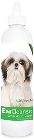 Healthy Breeds Shih Tzu Ear Cleanse with Aloe Vera Cucumber Melon 8 oz