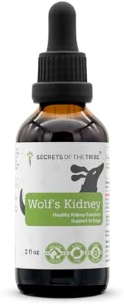 Wolf's Kidney | Natural Herbal Dietary Supplement | Healthy Kidney Function Support in Dogs | Alcohol-Free Extract, Dandelion Root, Calendula, Linden, Chamomile, Fennel 2 oz