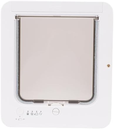 HEEPDD Smart Cat Door, Easy Install Automatic Microchip Collar Activated Pet Flap with Smart Sensing Technology for Indoor Outdoor Cats Dogs Doors Walls Windows