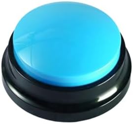 Reusable Dog Training Buttons Recordable Sound Generator for Pet Communication, Durable ABS with 3.15 Inch Design for Small Medium Dogs(Light Blue)
