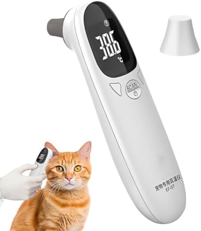 Dog Ear Thermometers High-Precision, Double-Mode Design, Clear LED Display