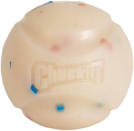 Chuckit! Birthday Fetch Ball, Medium 2.5in, for Dogs 20-60lbs
